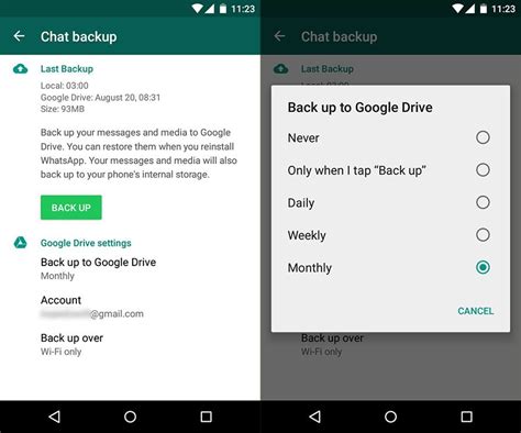 how to backup whatsapp chat to google drive in iphone